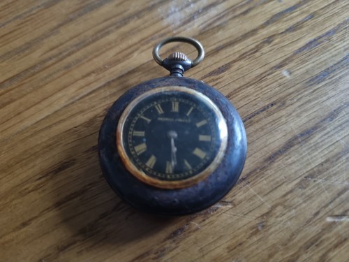 Gunmetal pocket watch monogram - gunmetal,
