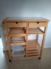 Floor standing mobile kitchen unit
