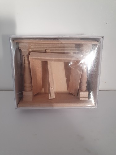 Wooden fire place dolls - place,