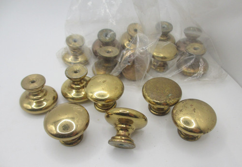 Retro brass cabinet knob - brass,