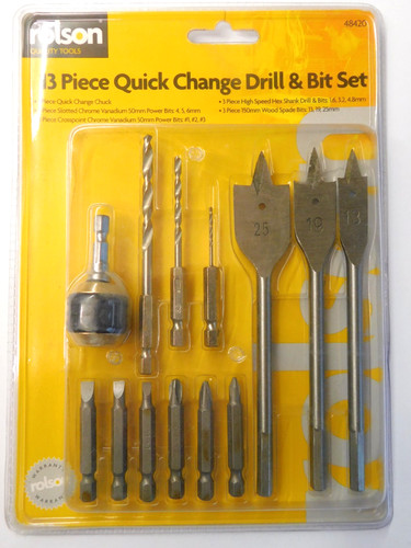 Rolson quick change drill and - quick,