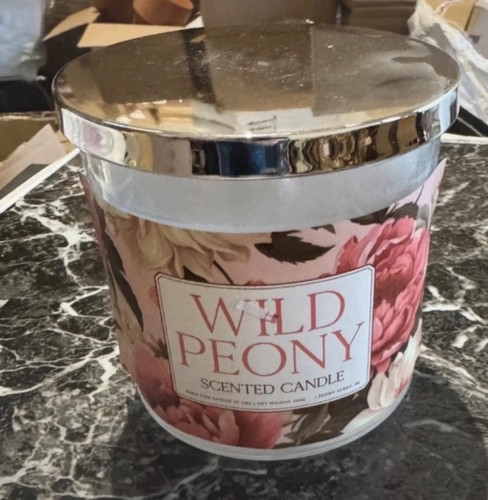 Peony wick candle luxury - peony,