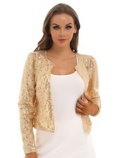 Womens Sequin Jacket Long