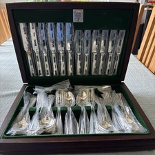 Grecian Design GEORGE BUTLER Sheffield Silver Service 44 Piece Canteen Cutlery