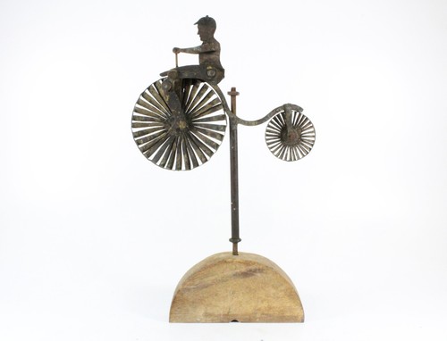 Victorian folk art man - man, riding