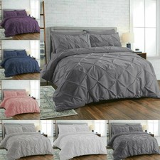 100% Cotton Pintuck Duvet Set