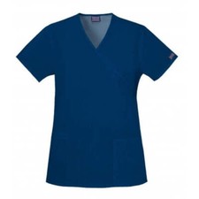 Cherokee Mock Wrap Scrub Top