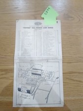 Qualcast Panther Lawn Mower Instructions Instructions and Spare Parts List