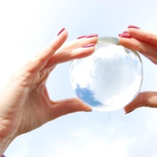 House of Marbles Crystal Ball 80mm - Mystical Fortune Teller Ornament