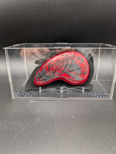 Race worn knee slider - worn, signed