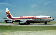 PHOTO  AP-AMG BOEING 720 AIR MALTA EAST MIDLANDS AIRPORT 04-08-1977