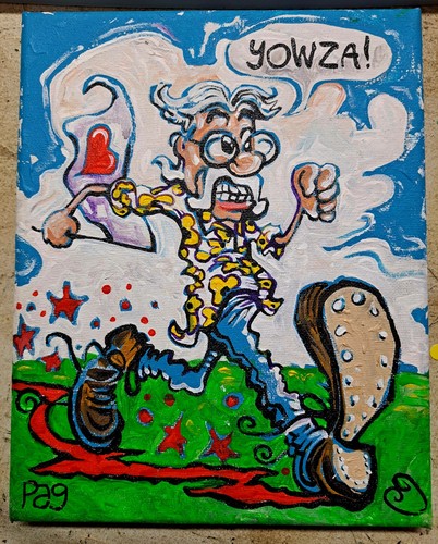 Painting self portrait - painting,