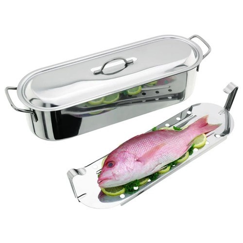 Stainless steel fish - stainless, poacher