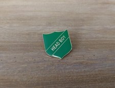 Head Boy Shield Badge Green