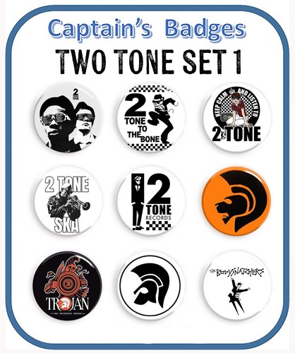 Set ska badges - 25mm,