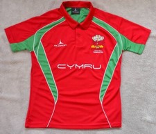 Cymru Wales Rugby Shirt Grand Slam Champions 2019 Size M Red Green White Olorun