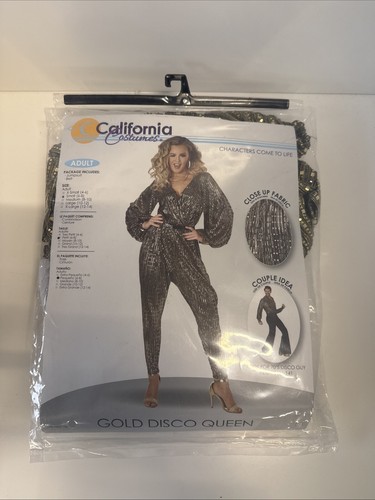 Womens gold disco queen - womens,