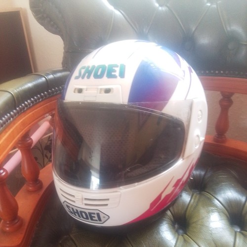 Shoei white crash - helmet, l