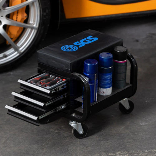 Mini mechanics seat - seat, toolbox