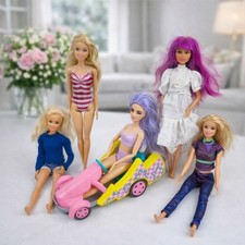 Genuine Barbie Dolls Bundle x5