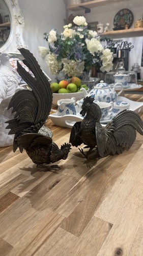 Large pair vintage - vintage, silver