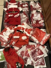 JOB LOT OF 59  NEW CHRISTMAS NOVELTY PET OUTFITS DOGS CATS SANTA SUITS ETC 