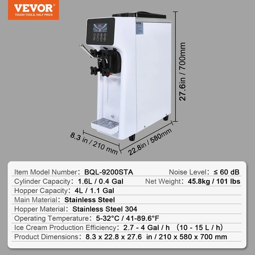 Commercial ice cream - ice, machine