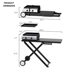 2 Burner Foldable Propane