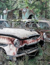 Classic Car Art, Salvage Yard