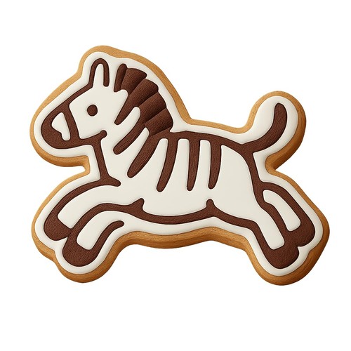 Jumping zebra cookie cutter - jumping, &