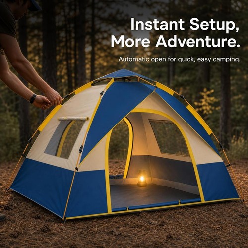 Automatic quick erect camping - erect,
