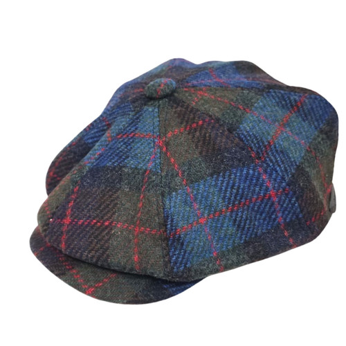 Wool newsboy cap herringbone - cap,