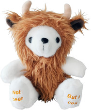 Highland Cow Plush Toy, 9.8 Inch Highland Cows Stuffed Toys, Cuddly Scottish Hig