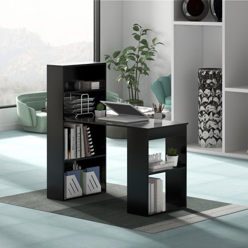 B2x desk with bookshelf - desk,