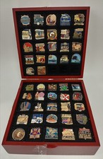 The Danbury Mint Military Battle Commemorative Pin Badge Set in Display Case
