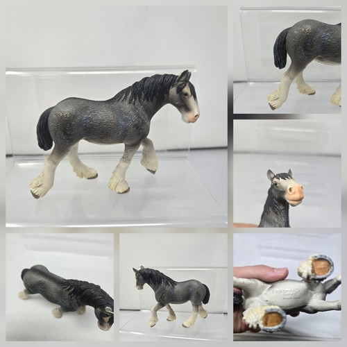 Schleich clydesdale mare - clydesdale, grey