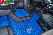    SCANIA R SERIES NEW GENERATION [ 2017 + ] TRUCK ECO LEATHER FLOOR SET -BLUE