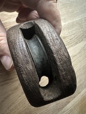 ❌ANTIQUE MARITIME BLOCK WOOD ROPE PULLEY