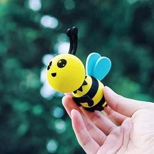 Car Antenna Topper Decors Smiling Bee Ornaments Car Decoration Little bee