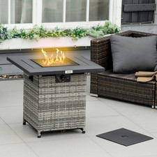 Luxury Rattan Gas Fire Pit