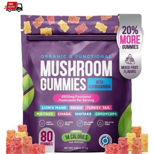 Mushroom gummies 2500mg - gummies,
