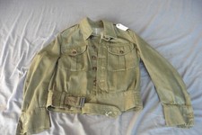 WW2 battlesdress blouse (jacket) Denim 37? Pattern pleated pockets