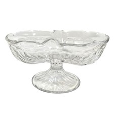 Vintage Glass Sundae Dish Banana Split Bowl Footed Retro Dinercore Kitchen