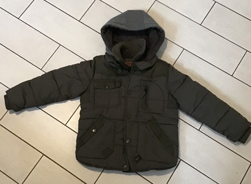 Next boys khaki coat - size, 7
