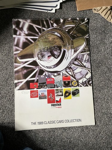 1989 classic cars calendar - 1989,