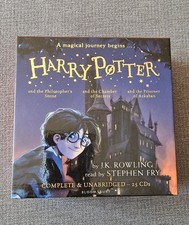 Harry Potter Audio Books 1-3 Complete & Unabridged 25 CD Box Set - Stephen Fry