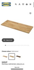 2 x IKEA Karlby oak vaneer