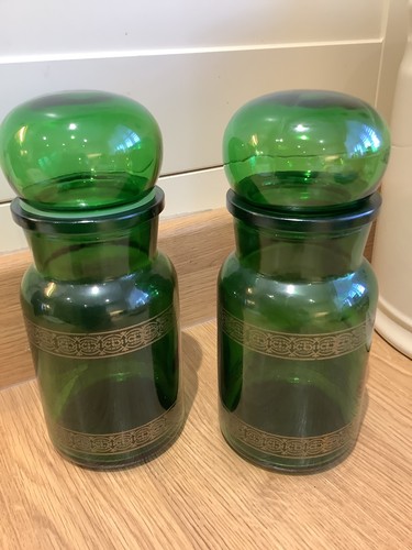 Pair vintage green - pair,