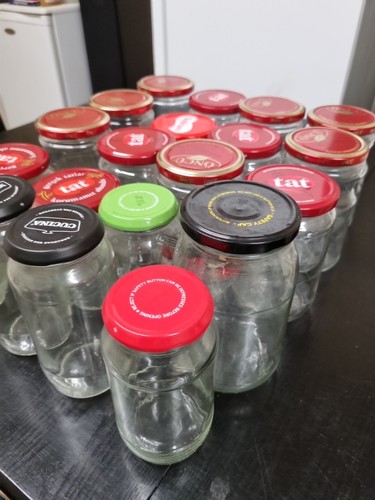 Empty jars with lids used - jars,
