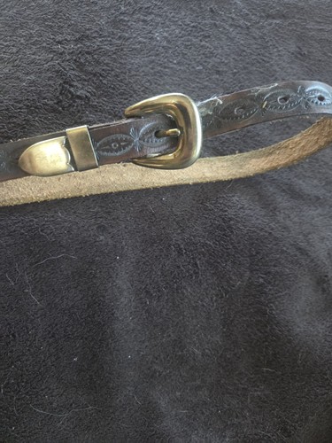Hat band tooled leather - hat,